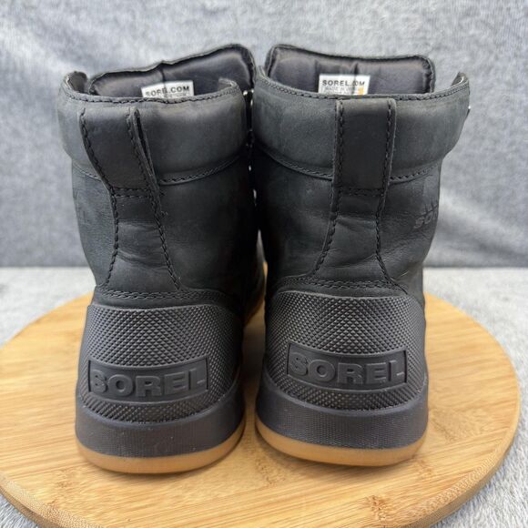 Sorel Boots Mens Size 11 Black Nubuck Waterproof Ankle Snow Boots NM4906-010 main image 4